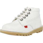 Kickers Kick Hi Zip White Boots