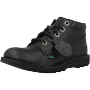 Kickers Kick Hi Vegan Black Ankle Boots