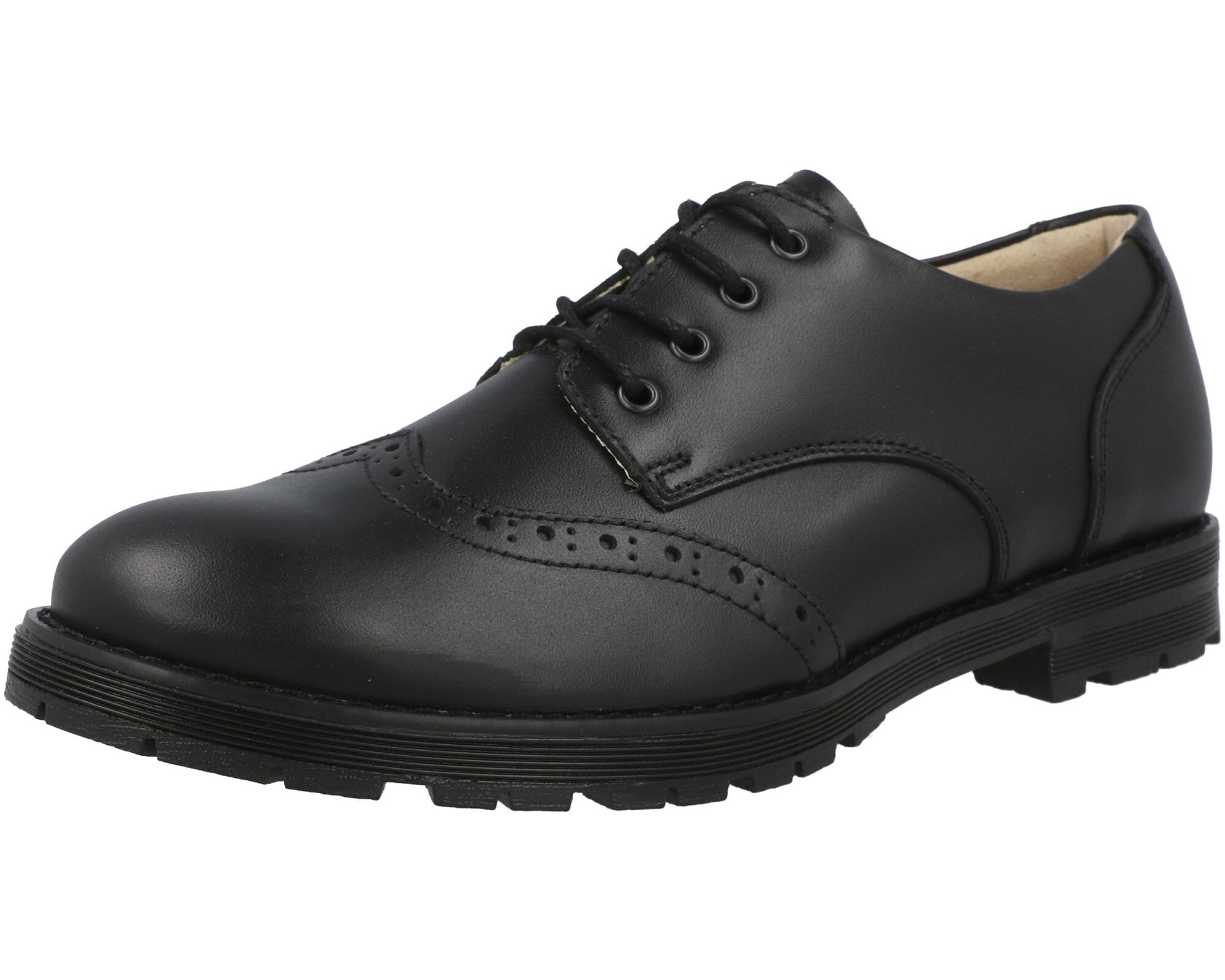 Froddo Charlie Black Leather Brogues