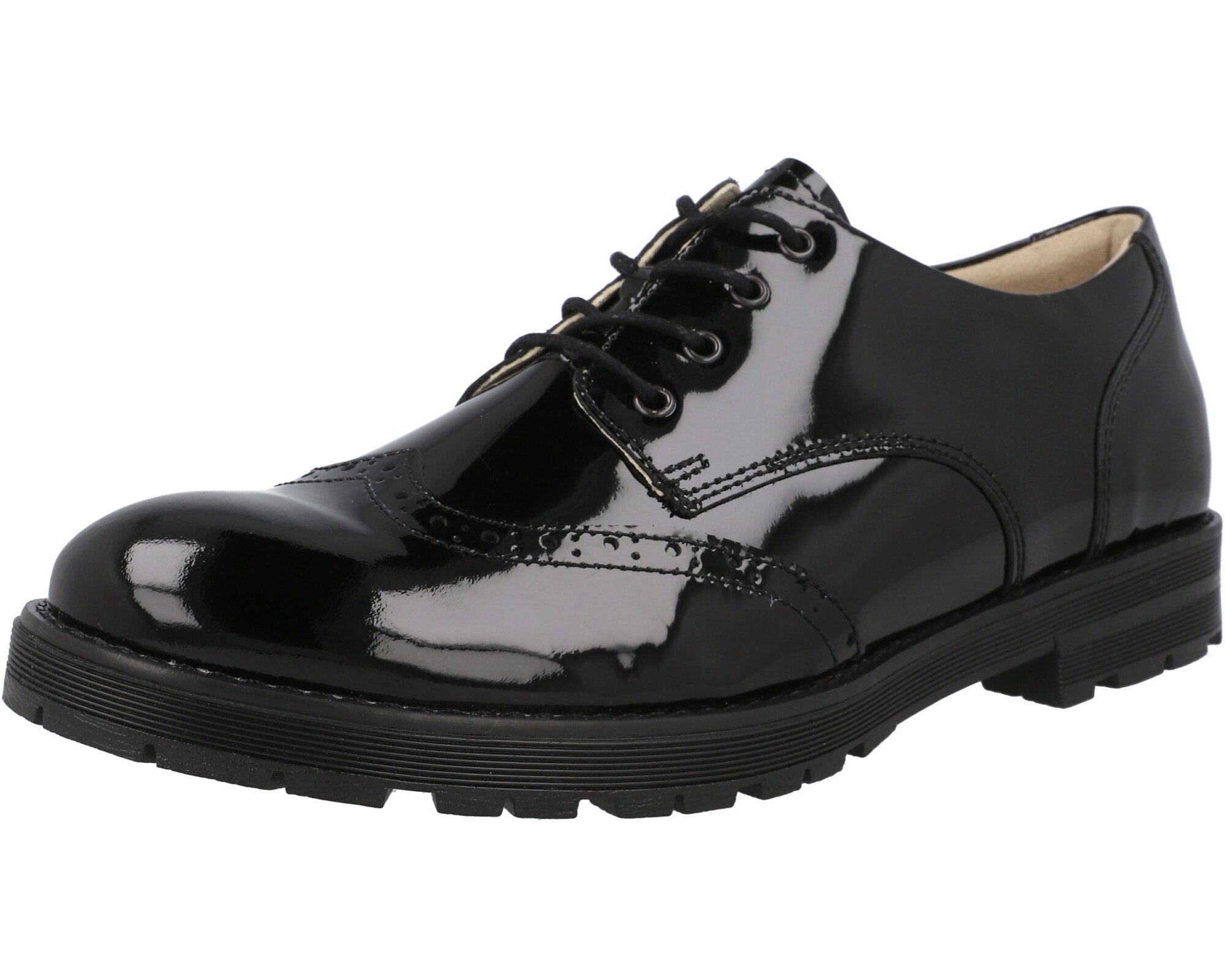 Froddo Charlie Black Lace-Up Brogues