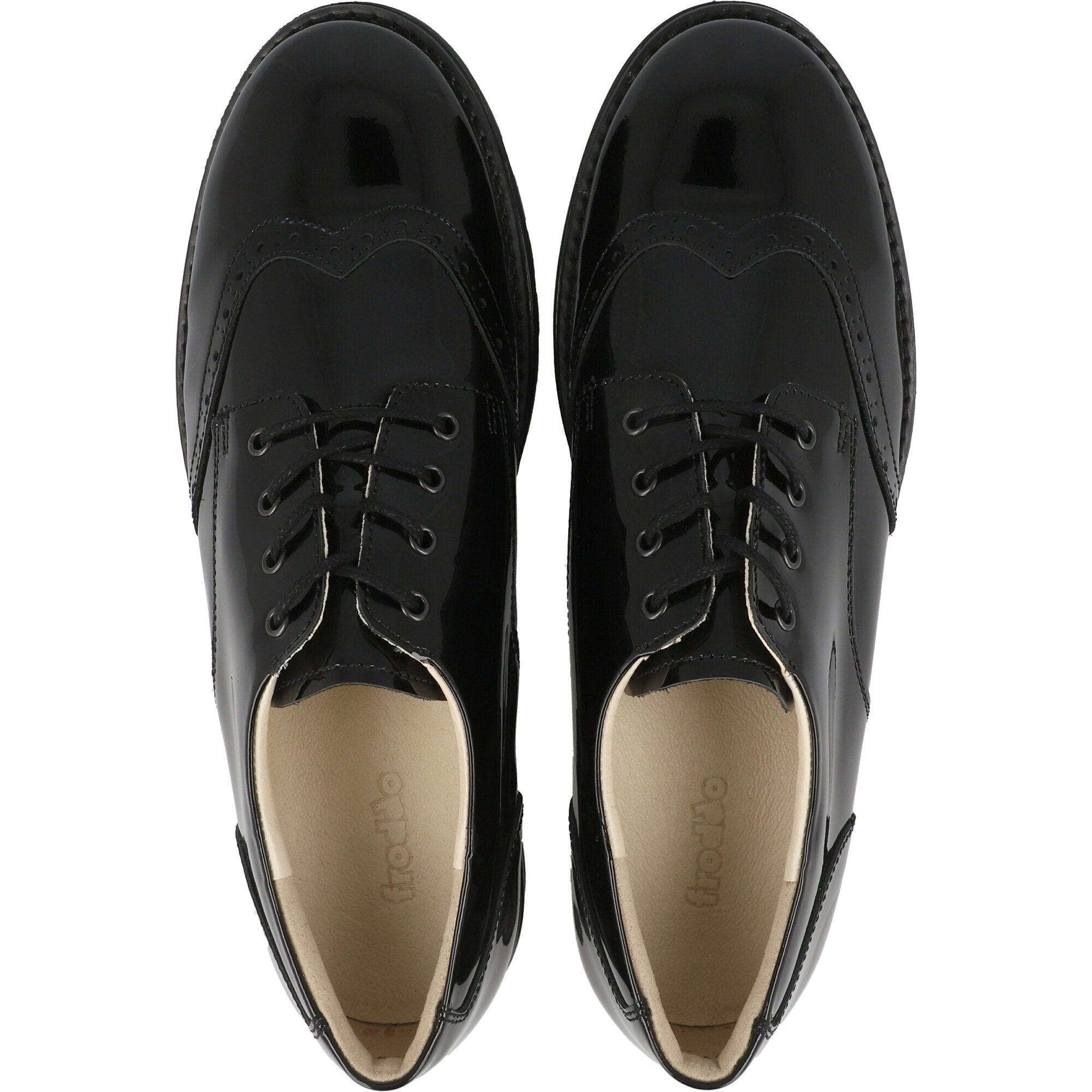 Froddo Charlie Black Lace-Up Brogues