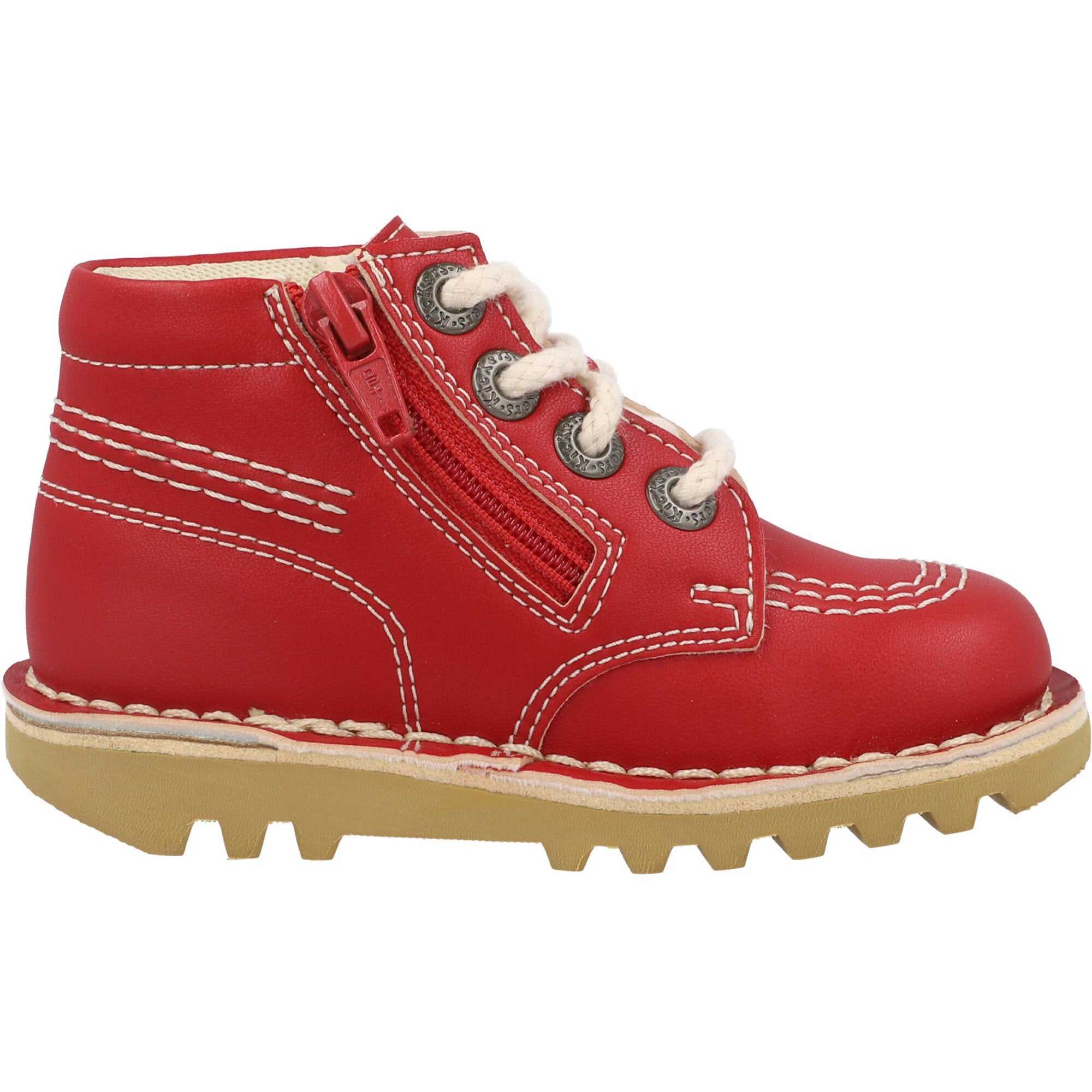 Kickers Kick Hi Vegan Red Boots