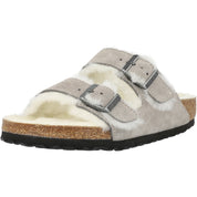 Birkenstock Arizona Shearling Stone Coin Slippers