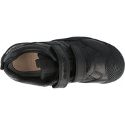 Geox J Savage Black School Shoes