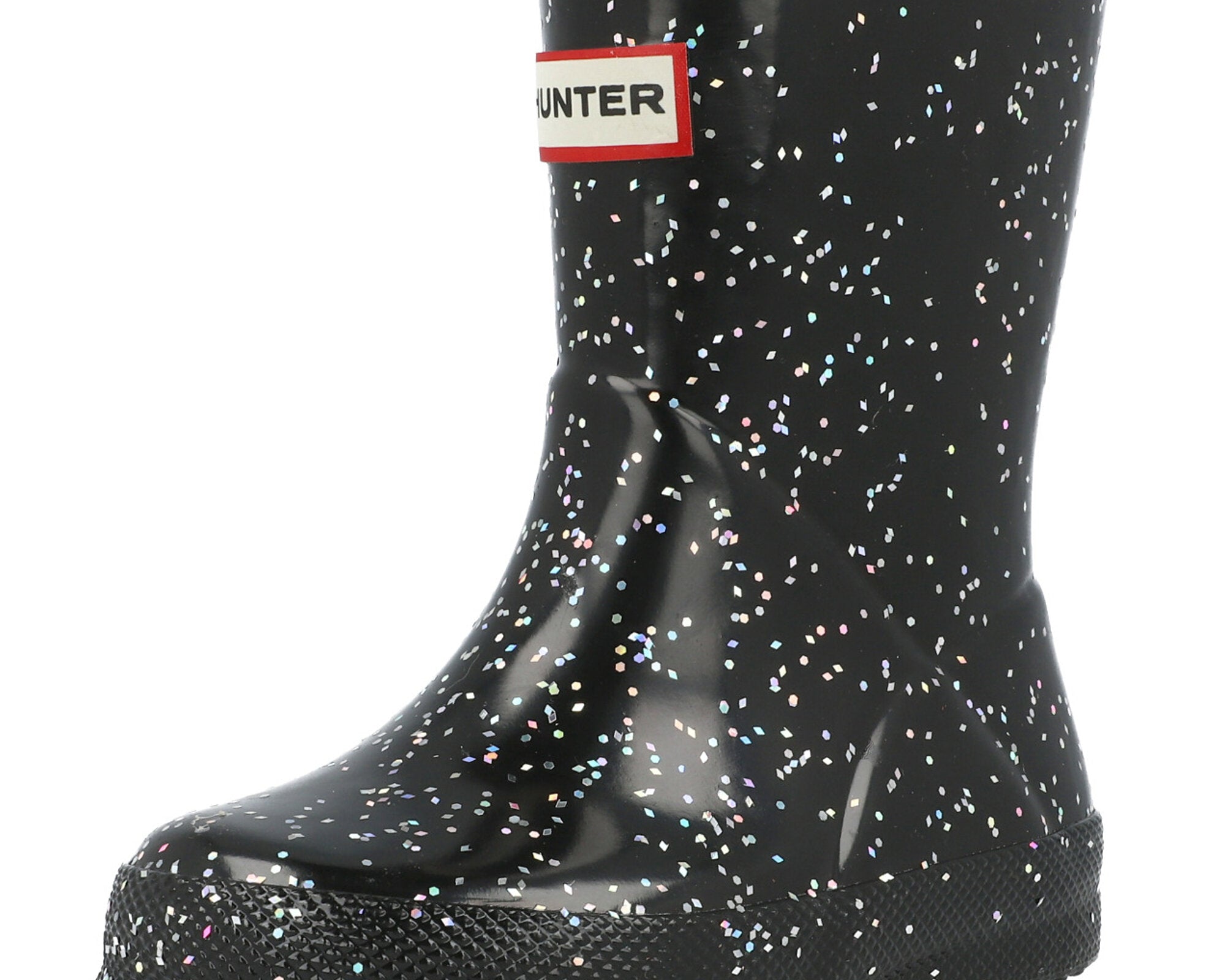 Hunter Kids First Classic Glitter Black Wellies