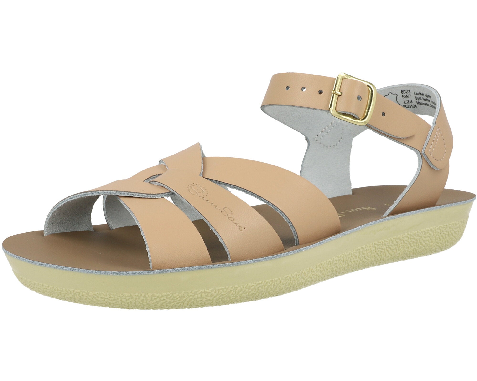 Salt-Water Sun-San Swimmer Latte Sandals