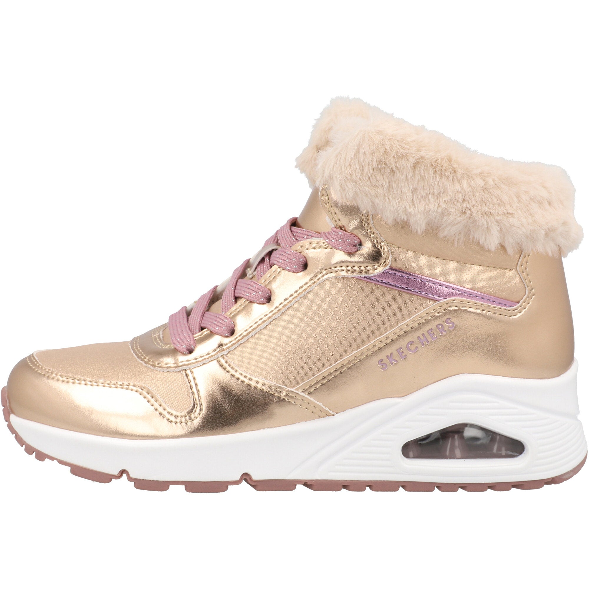 Skechers Uno Rose Gold Trainers