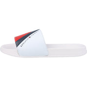 Tommy Hilfiger Flag Print Pool Slides White