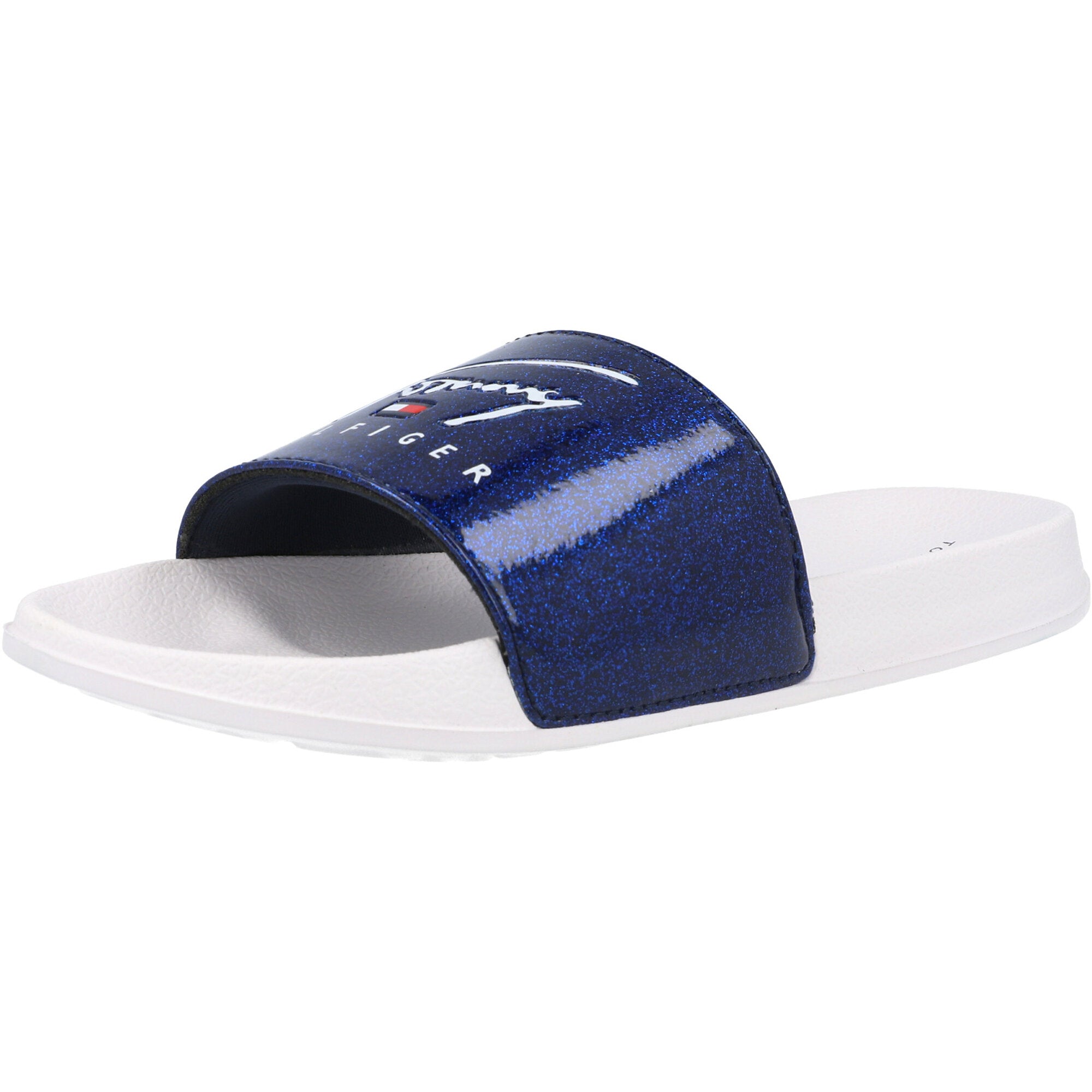 Tommy Hilfiger Blue Glitter Slides