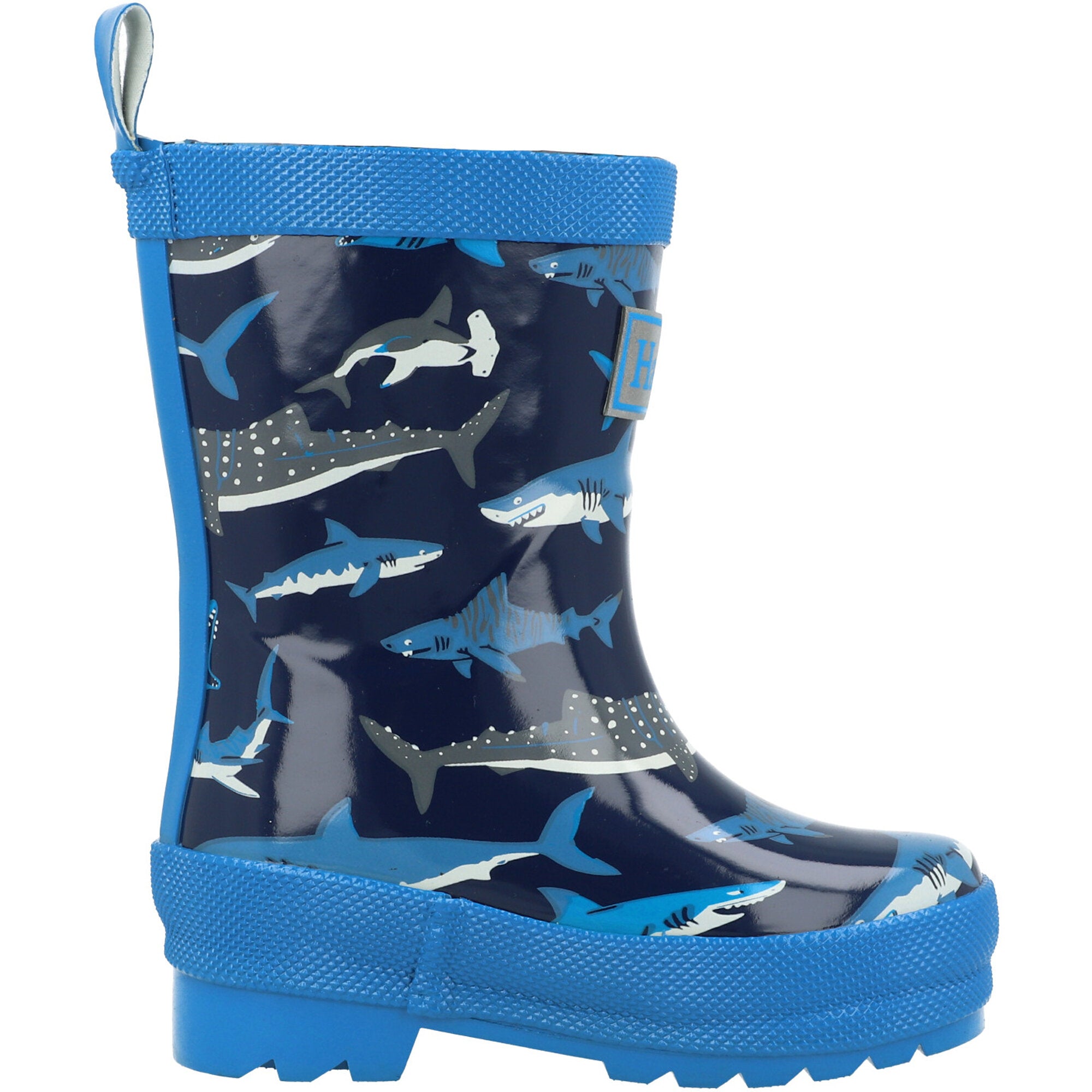 Hatley Shiny Blue Rain Boots