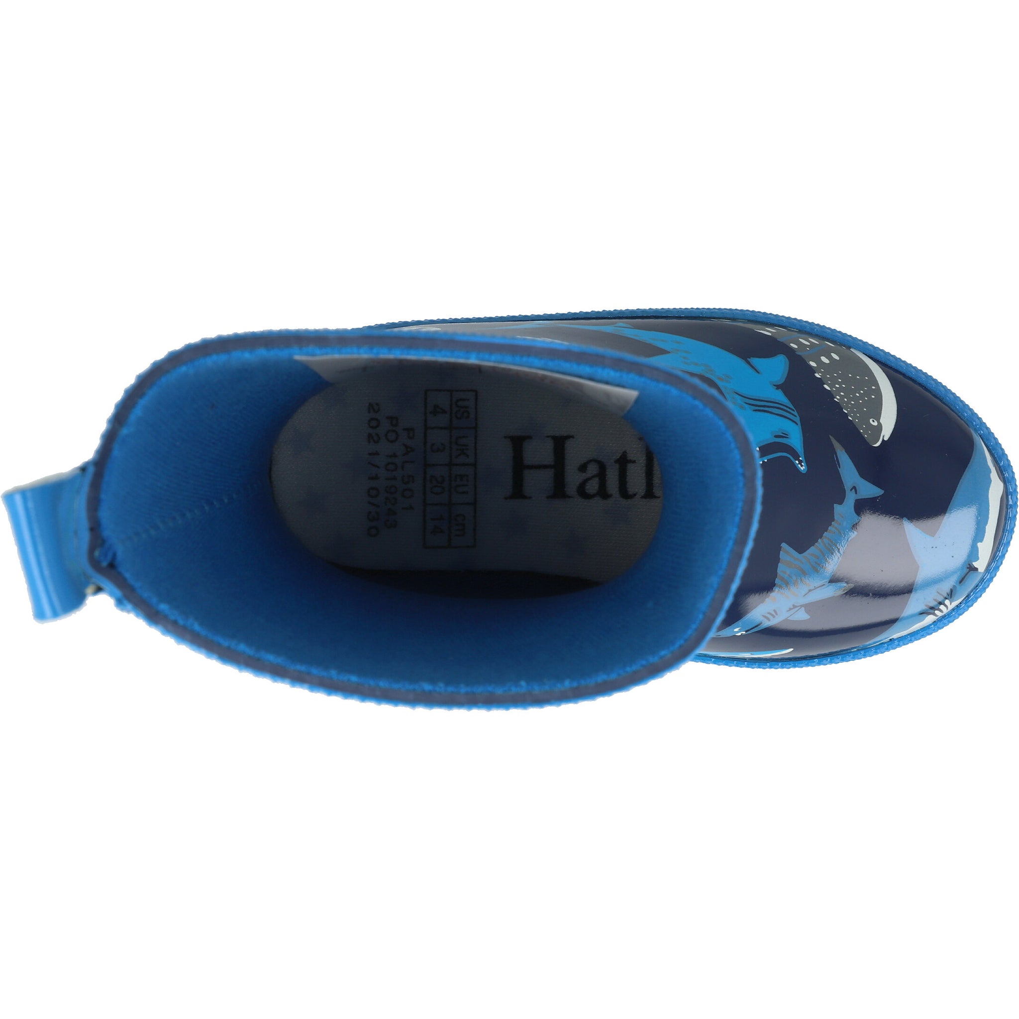 Hatley Shiny Blue Rain Boots