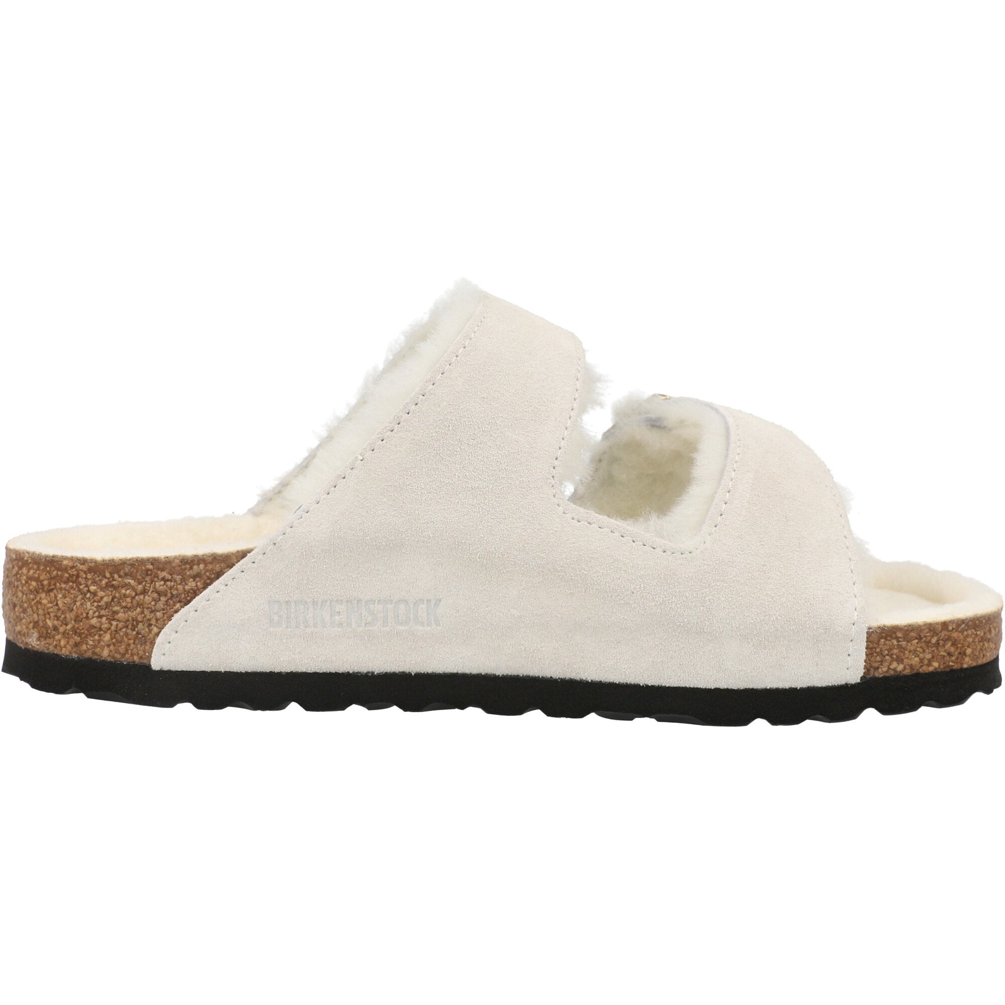 Birkenstock Arizona Shearling Antique White Sandals