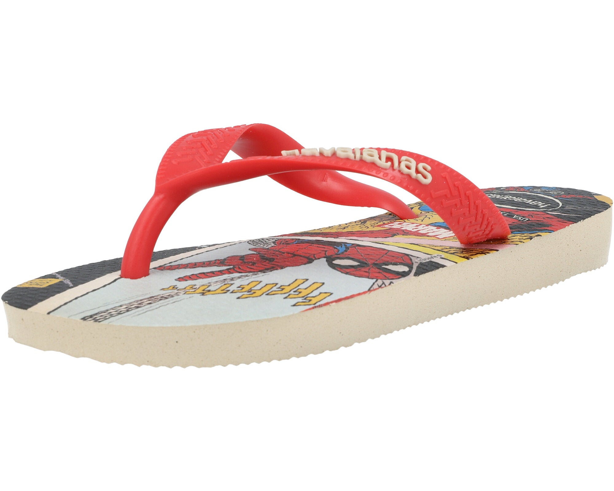 Havaianas Kids Top Marvel Classics Beige Flip Flops