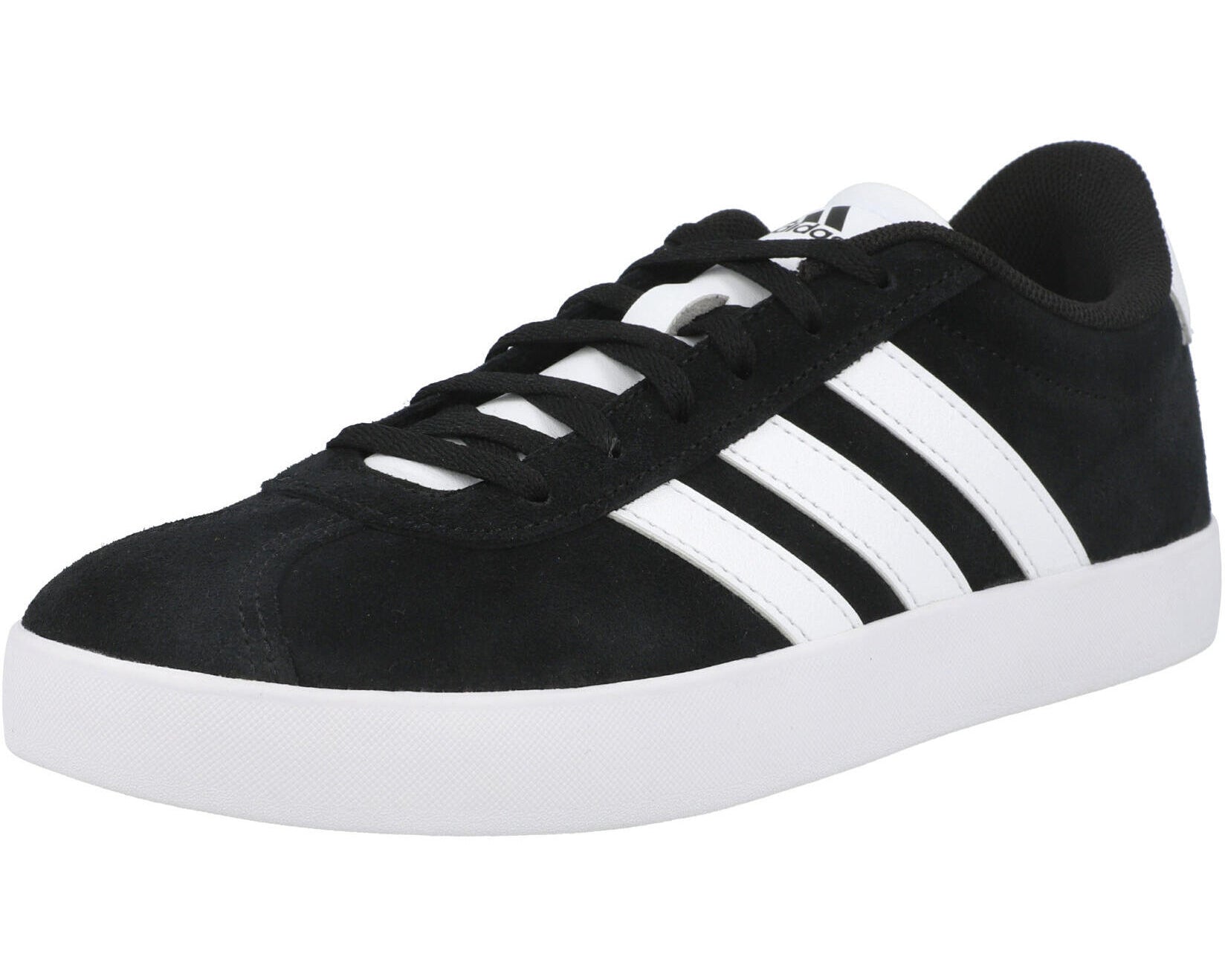 adidas VL Court 3.0 Black - Kids Suede Shoes