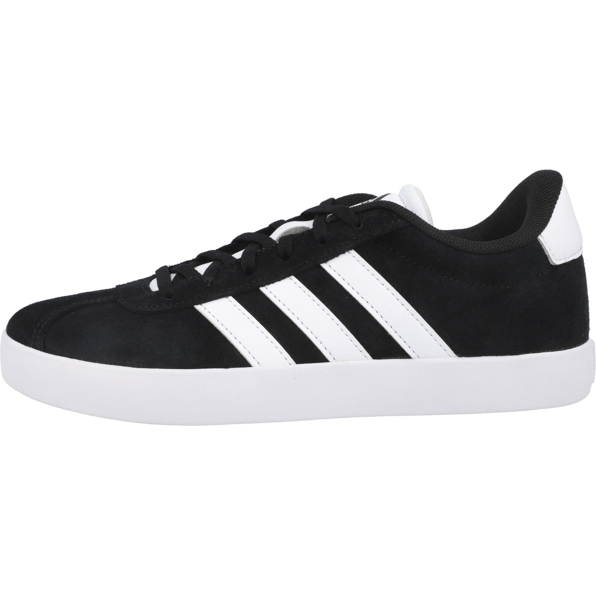 adidas VL Court 3.0 Black - Kids Suede Shoes